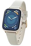 エレコム アップルウォッチ バンド Apple Watch 41mm 40mm 38mm スリムタイプ ソフトレザー オフホワイト AW-41BDLJWH