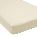 Greenbuds Ivory Organic Cotton Crib Fitted Sheet by Greenbuds
