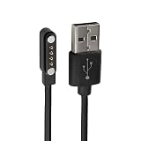 Haourlife 交換用磁気充電ケーブル 骨伝導ヘッドフォン用 USB充電コード 4ピンインターフェース 骨伝導ヘッドフォン、スマートバンド、スマートウォッチ用 (7.62mmピッチ)