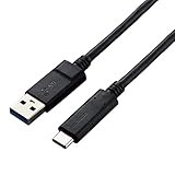 エレコム USBケーブル カメラ接続用USB3.1ケーブル (Type-Cタイプ) USB-A to USB-C 0.5m DGW-U3AC05NBK