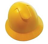 SAS Safety 7160-11 Full Brim Hard Hat with Ratchet, Yellow by SAS Safety