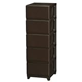 JEJ デコニー チェスト 5段 ダークブラウン DCN-5DBR