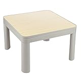 ZEPEAL ゼピール カジュアルこたつ (60cm正方形) (継脚付) 天面リバーシブル ライトグレー DK-K609T-LG