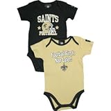 NFL新しいOrleans Saints Boy 's半袖ボディスーツ ブラック