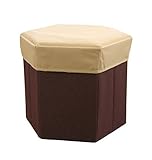 AZUMAYA ボックススツール ヘキサゴン ベージュ色 BLC-379BE