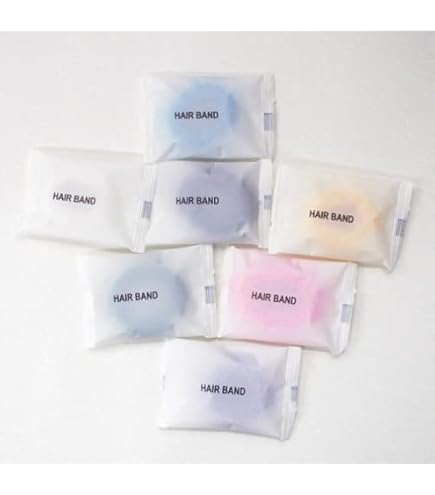 Amazon | ホテルアメニティ ヘアゴム 個包装タイプ 業務用 パイルゴム