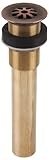 Sinkology g15-ac Decorative 8-holeソリッド真鍮noオーバーフローグリッドバスDrain、1.5インチ、アンティーク銅