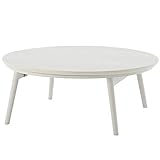 【完成品】 折りたたみ こたつ オールシーズン テーブル ちゃぶ台 机 丸型 〔円形直径100cm〕 ホワイト