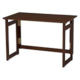 萩原 折りたたみテーブル VT-7810DBR テーブル 折り畳み式 簡単 代引不可