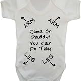 Come On Daddy You Can Do this - New Dad - baby grow vest bodysuit onesie by the T bird