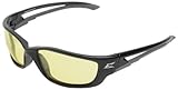 Edge Eyewear SK-XL112 Kazbek XL Safety Glasses, Black with Yellow Lens [並行輸入品]