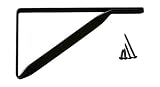 南海プライウッド 棚受け L型アングル棚受 ブラック 105×200mm LT-B