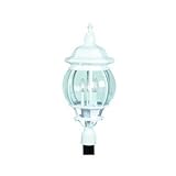 Artcraft Lighting AC8493BK Classico Large European Style Outdoor Post Light Mount, Black [並行輸入品]