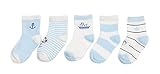 Genda 2Archer ベビーソックス こども靴下 5足 セット綿製 キッズ 子供 幼児 男女兼用 かわいい 柔らかい (L, YL)