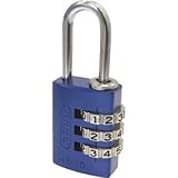ABUS（アバス）:ABUS ナンバー可変式南京錠 145-20 ブルー 145-20 BL 型式:145-20 BL