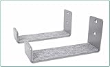 アクアラ（AKUALA） スノーボード 壁掛け用アームラック スケートボード･サーフボードラック 壁掛け 収納 フック スチール製…