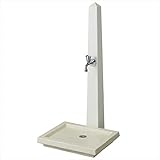 トーシン　水栓柱　アン トーレ　SC-UN-TORRE-WH　セット商品　【水栓柱・立水栓セット　蛇口　水受け付き　3点セット】 ホワイト