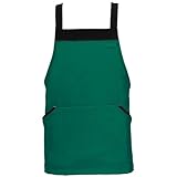 アイトス 胸当てミニエプロン(共生地配色) 015/グリーン AZ-8655