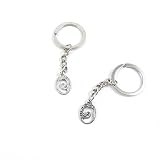 Arts CraftsファッションジュエリーMaking Findingsキーリングチェーンタグクラスプキーリングキーチェーンw7wz0 F Oval Flower Signs シルバー W7WZ0F