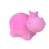 Baidecor樹脂ピンクHippo Money Box Piggy Bank
