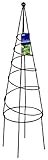 Gardman R531 Spiral Obelisk, Black, 9.5' Wide x 36' High [並行輸入品]