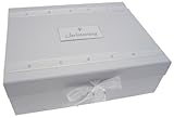 Christening A4 Keepsakes Box (Pearl)