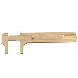 ツールゲージスライドノギス0?80ミリメートルゴールドトーンを測定DealMux両面精度