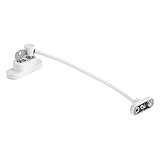 窓 ロック - Dewin ウィンドウロック 亜鉛合金 子供ロック 木製 金属プロファイル 複合材などの窓やドアに使用 (Color : White)