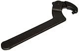 Wright Tool 9643 Adjustable Pin Spanner Wrench with Black Industrial Finish 1-1/4 to 3 Capacity Rang