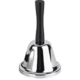 ドットコムプライム ハンドベル ミュージックベル ベルフラッシュ 卓上 呼出 ベル シルバー 1個