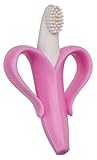 Baby Banana Bendable Training Toothbrush, Pink and White, Infant by Baby Banana [並行輸入品]