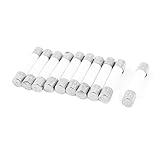 uxcell　セラミックヒューズ　チューブヒューズ 　5 x 25mm　ヒュージブルコア　円筒形　250V 5A　10個