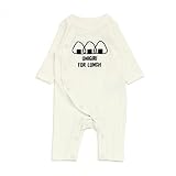Sunny Landscape おにぎり&パンモチーフ長袖カバーオール　オフホワイト　70cm