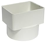 Canplas 414434BC PVC Sew 3X4X4 Down Spout Adaptor [並行輸入品]