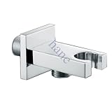 Hane真鍮1 / 2 IPSオスねじシャワーコンポーネント壁Supplyエルボfor Handshower、ポリッシュクローム
