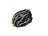Osize メンズレディースワンピースヘルメット調節自転車ヘルメットポーラスマウンテンバイクヘルメット（イエロー+ブラック）