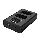 【USB Type C】デジカメ デュアル バッテリーチャージャー/充電器 （x2充電対応） (SONY NP-FW50 (a7 / a7m2 / A6500))