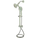 Glacier Bay 5-function Handshowerとヘッドコンボキットでブラシニッケル