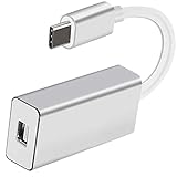 Ulyris USB C - Mini DisplayPort 変換アダプタ USB 3.1 Type C to Mini DP音声サポートオス?メス USB C to Mini Displayport 変換アダプタミニディスプレイポートDP4K USB3.1 Type C to Mini DP Adapter