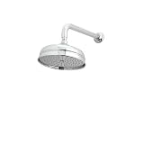 Rohl 1037/8APC 8-Inch Diameter Bordano Shower Rose Showerhead with Easy Clean Anti-Cal Spray Pattern