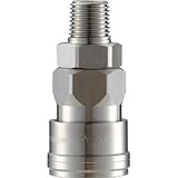 長堀工業:ナック クイックカップリング AL20型 ステンレス製 メネジ取付用 CAL24SM3 型式:CAL24SM3