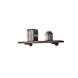 GYP LOFT産業用棚、ソリッドウッドシェルフ装飾用棚レトロリビングルームウォールストレージシェルフウォールシェルフ収納ラックビンテージスタディシェルフウォールデコレーション40-120cm 購入 