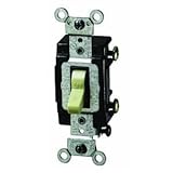 Leviton 5501lhi Lighted静かスイッチ