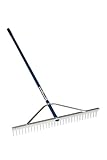 Midwest Rake 20030 30 Head Chisel Tooth Rake, 66 Blue Aluminum Handle by Midwest Rake