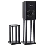 スピーカー台・スタンド 木製 卓上 大型 台型 スピーカースタンド サラウンドサウンド シェルフフロアシェルフ無垢材のオーディオサポート（高さ40/60CM）（一組ペア ）,60cm,E