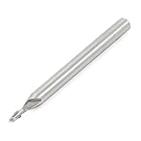 uxcell フライス　エンドミル　ボールノーズ　3mmx6mmx9mmx75mm　2フルート　HSS　ストレートシャンク　切削工具