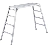 足場台 脚部伸縮天板幅広足場台 (1.01~1.23m)日本