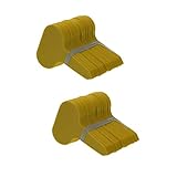 P Prettyia 園芸ラベル 植物タグ マーカー T型 　 保育園 ガーデニング 植物　約200枚入り　防水性　イエロー