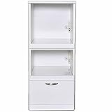 レンジ台 食器棚 ルミナス キッチン収納 幅60cmＯＰタイプ レンジ台付き食器棚 キッチンワゴン キッチン収納 (幅60cmオープン)