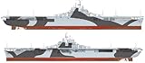 プラッツ 1/700 WW2 アメリカ 航空母艦 エセックス ダズル迷彩マスキングシート付属 プラモデル PIT009 (船)